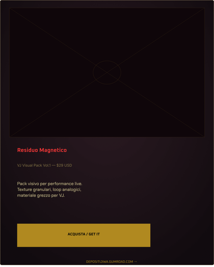 Deposito — Residuo Magnetico, disponibile